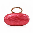 Leighton Oval Acrylic Evening Purse
