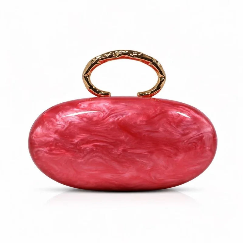 Leighton Oval Acrylic Evening Purse