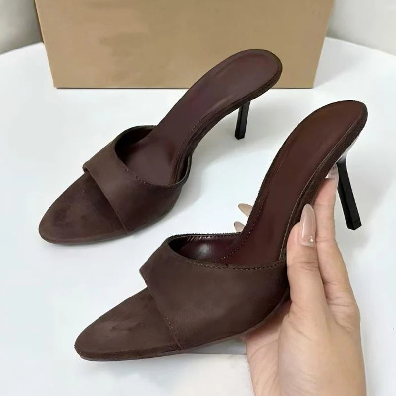 Amelie Suede Mule Slide