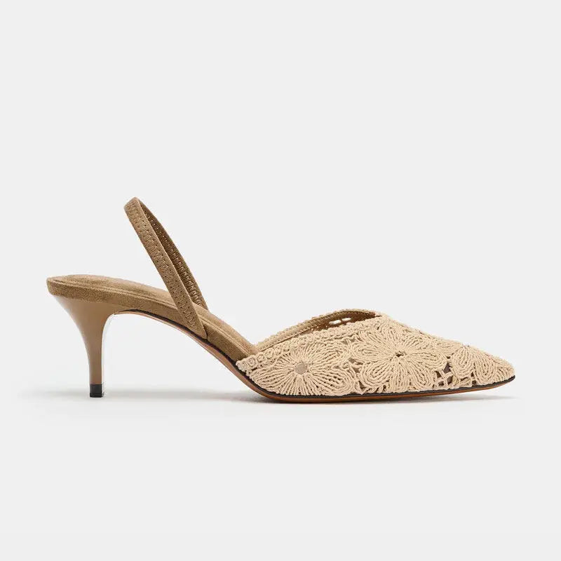 Embroidered Slingback – Bree