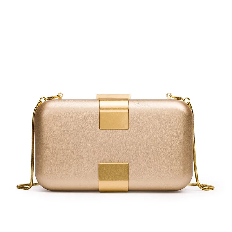 Gigi Lock-Clasp Evening Bag