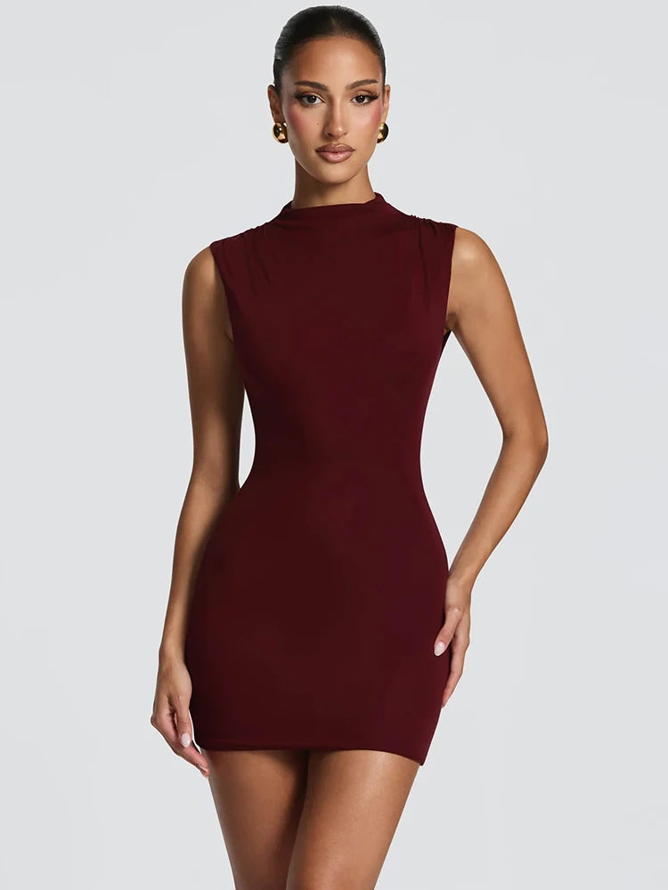 Perrine Corset-Waist Bodycon Mini Dress
