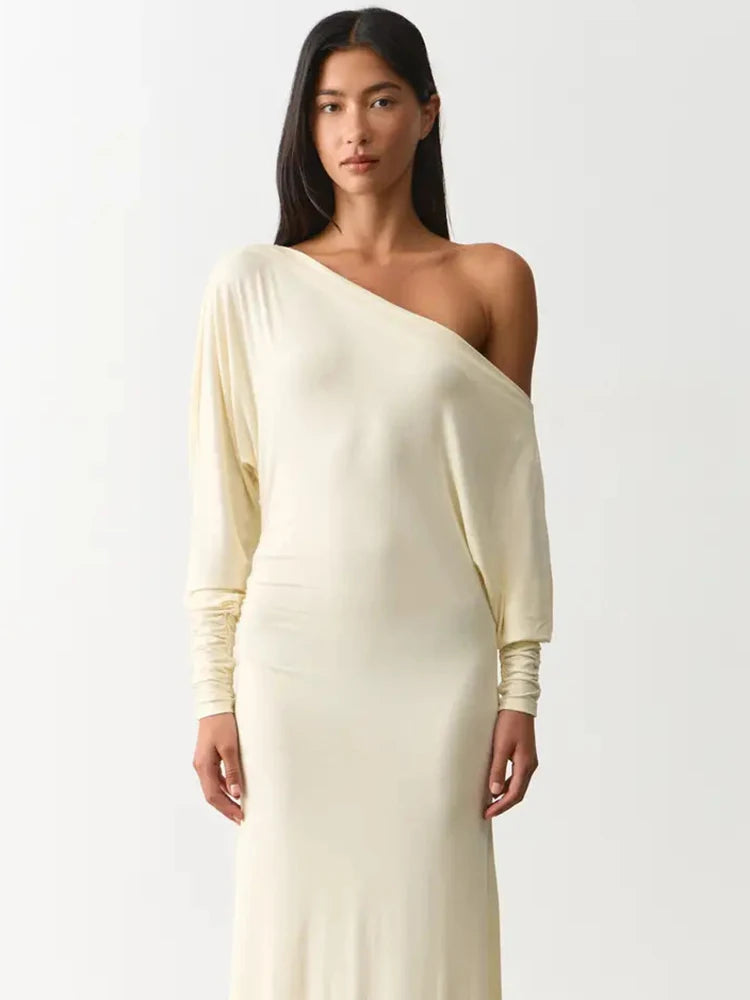Paloma Off-Shoulder Batwing Maxi Dress