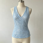 Charlotte Sequin Wrap Tank