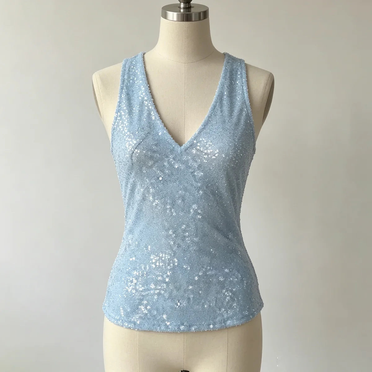 Charlotte Sequin Wrap Tank