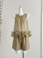 Honoré Ruffle Top & Shorts Set