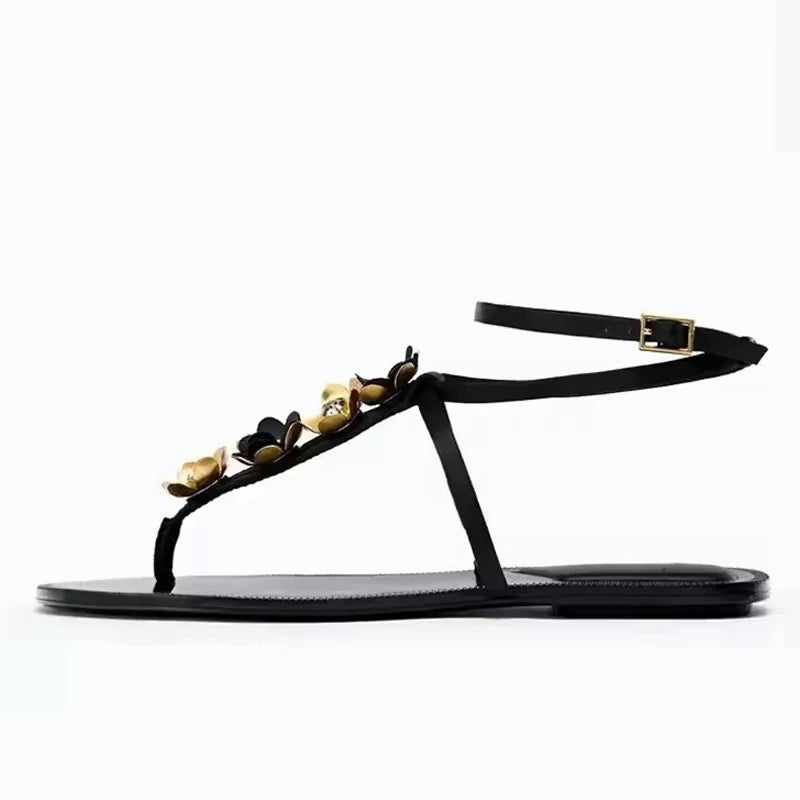 Fleur Ankle-Strap Flat Sandal
