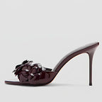 Margaux Patent Leather Heeled Sandal
