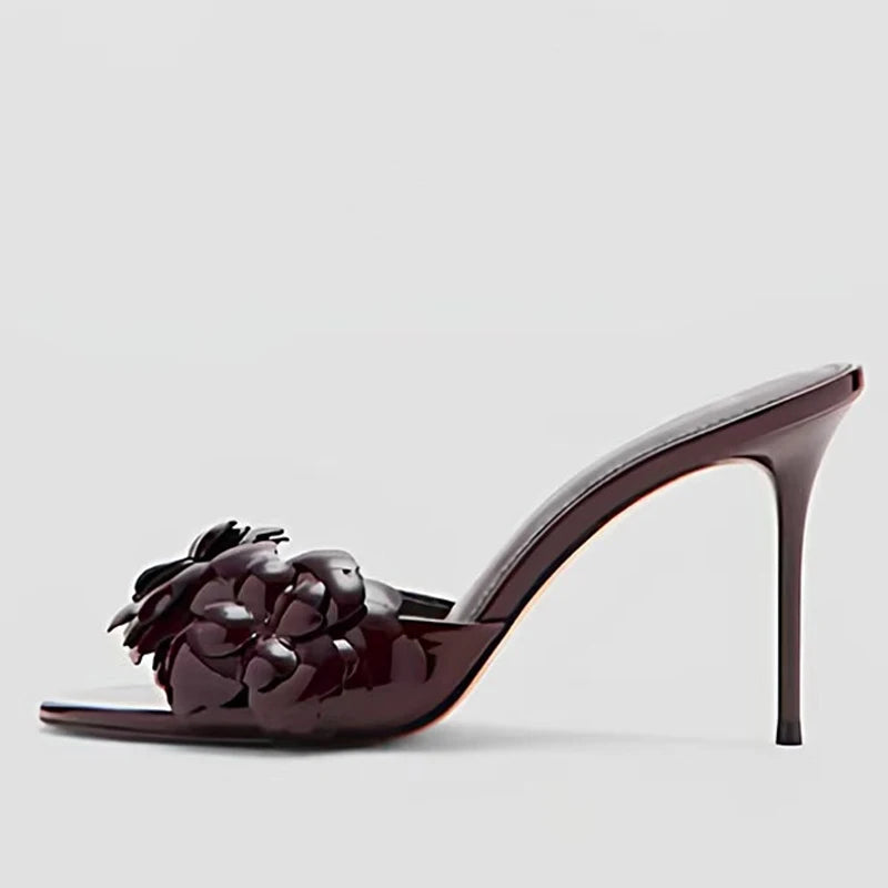Margaux Patent Leather Heeled Sandal