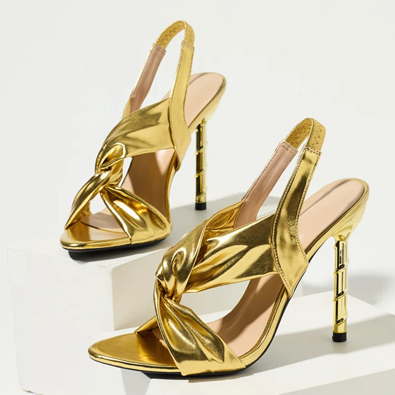 Fiora Spiral Strap Heeled Sandal