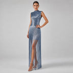 Raine Tassel Sleeveless Long Dress