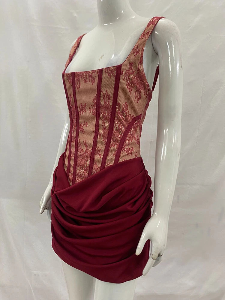 Madigan Lace Corset Mini Dress