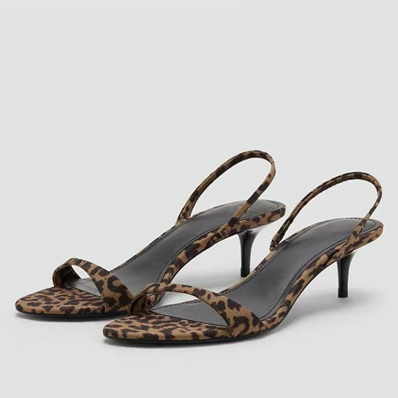 Daphne Leopard Slingback Sandal