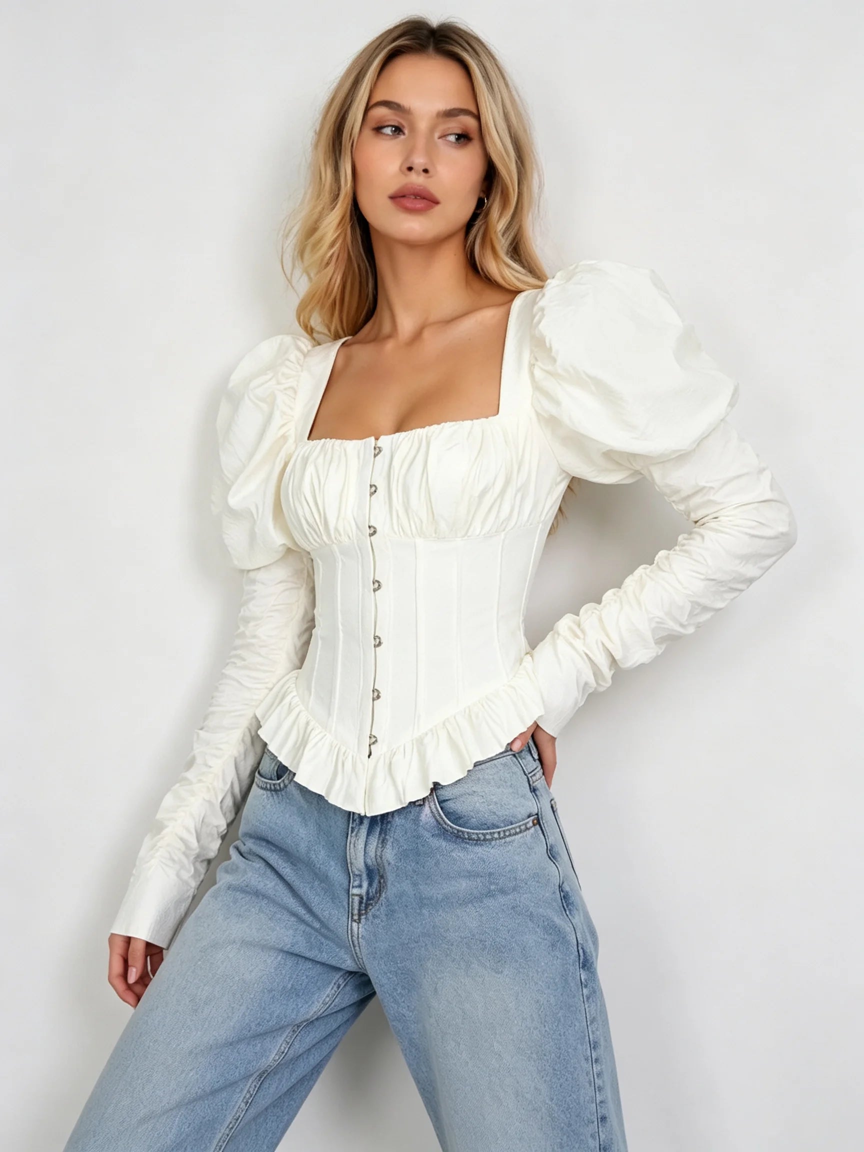 Carraway Ruched Corset Top