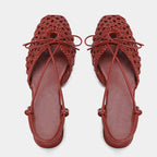 Harlow Woven Mesh Flat Sandal
