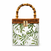 Rattan-Handle Box Bag – Wynn