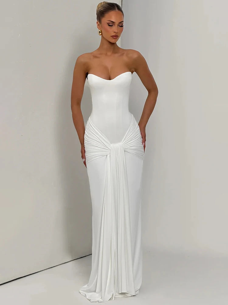 Pemberton Halter Backless Maxi Dress