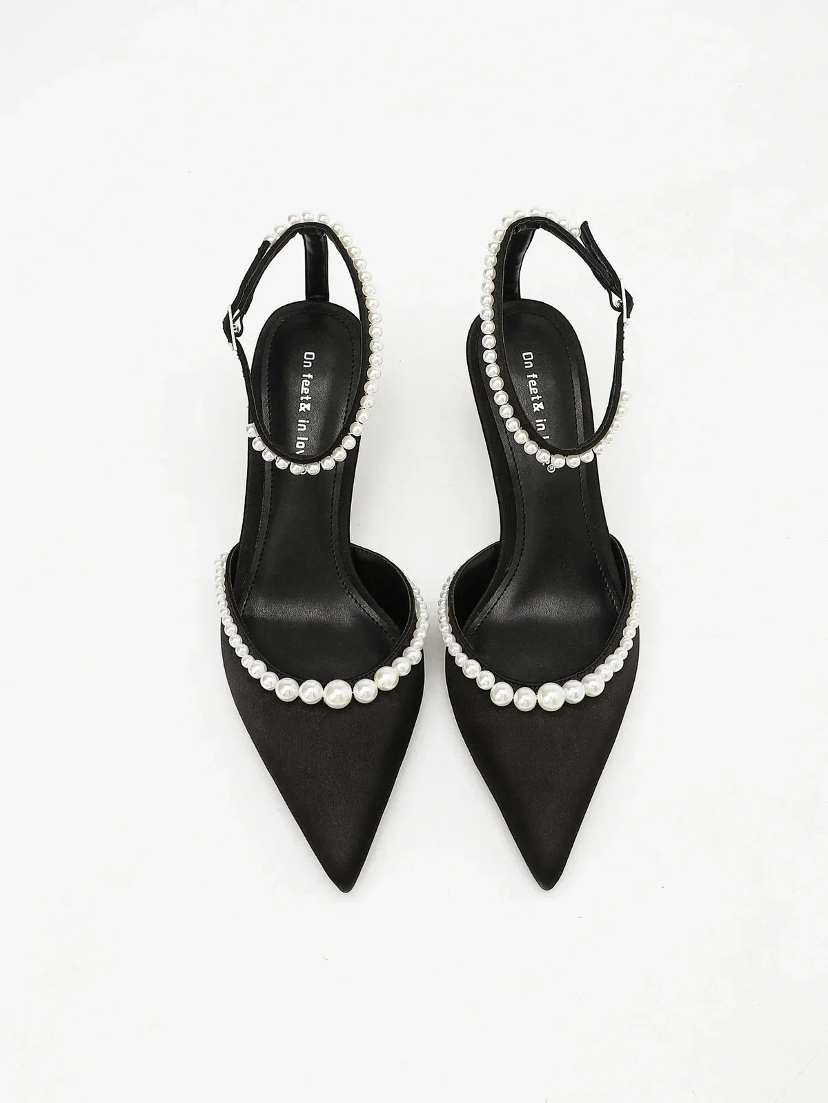 Pearl-Trim Kitten Mule – Ines