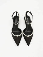 Pearl-Trim Kitten Mule – Ines
