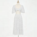 Journee Twist-Front Crop Top & Long Skirt Set