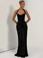 Pemberton Halter Backless Maxi Dress