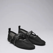 Eyelet-Strap Mesh Flat – Aiya