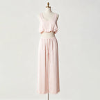 Juliet Satin Vest & Wide-Leg Pants Suit