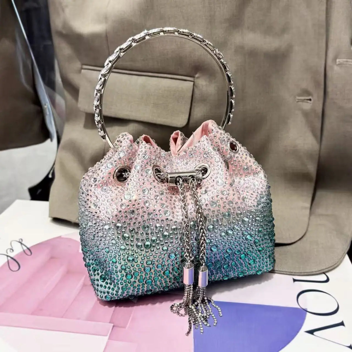 Rhinestone Clutch – Mara