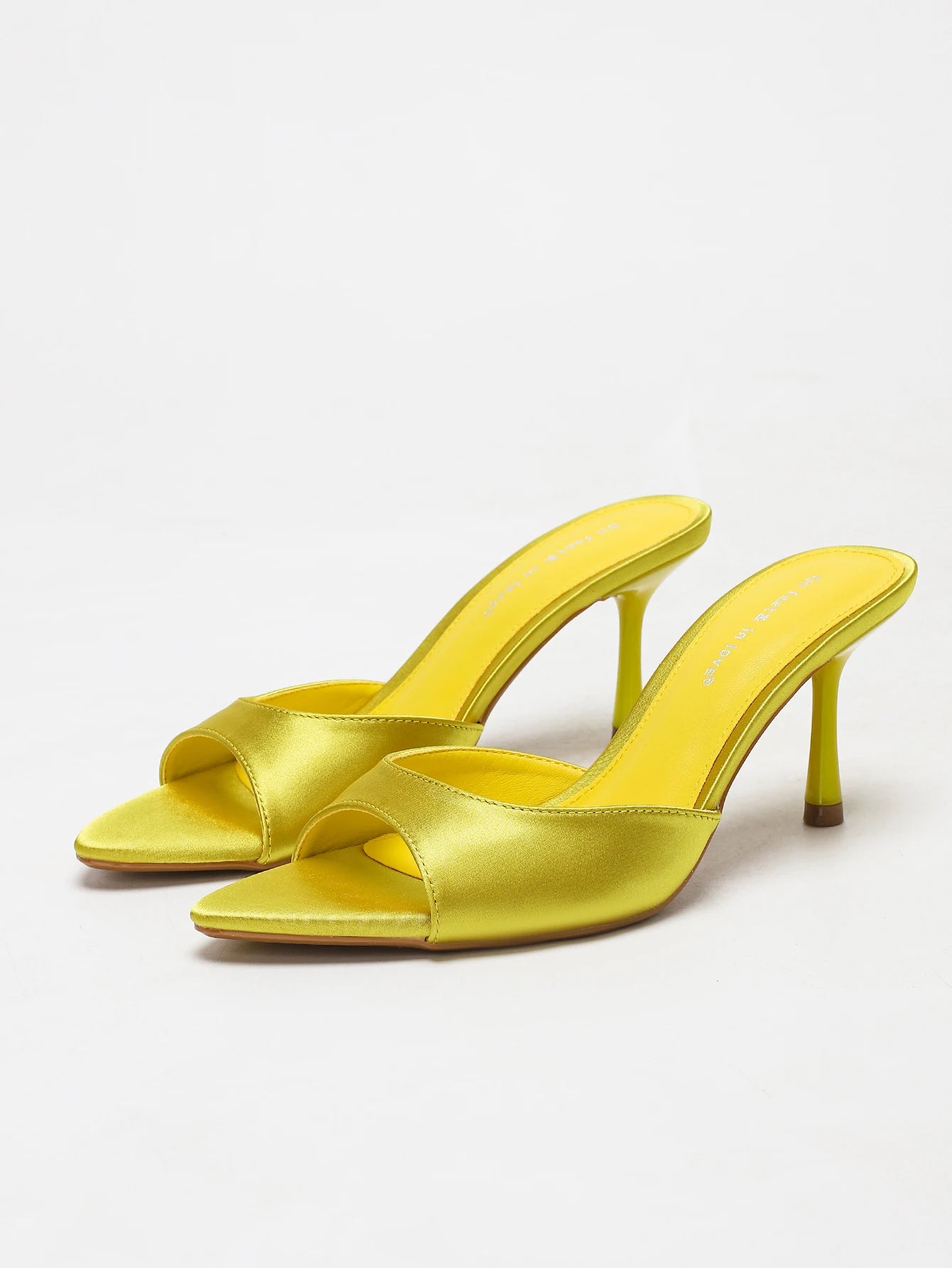 Constance Satin Stiletto Mule