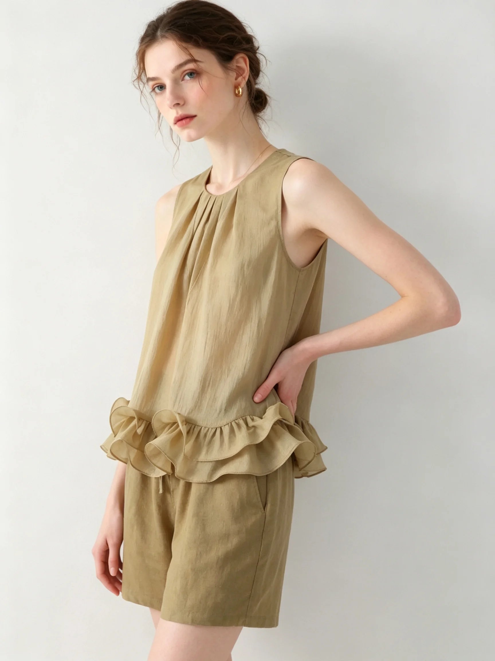 Honoré Ruffle Top & Shorts Set