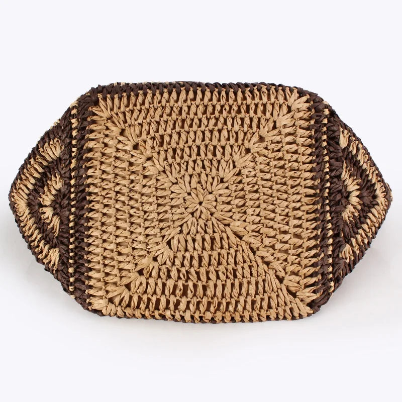 Fallon Striped Woven Beach Tote