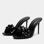 Margaux Patent Leather Heeled Sandal