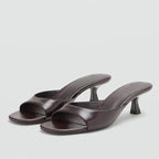 Aurelie Leather Slide Sandal