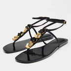 Fleur Ankle-Strap Flat Sandal