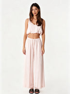 Juliet Satin Vest & Wide-Leg Pants Suit