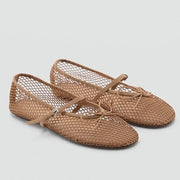 Buckle-Strap Mesh Flat – Dara
