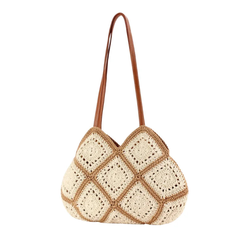Francesca Handwoven Rope Shoulder Bag