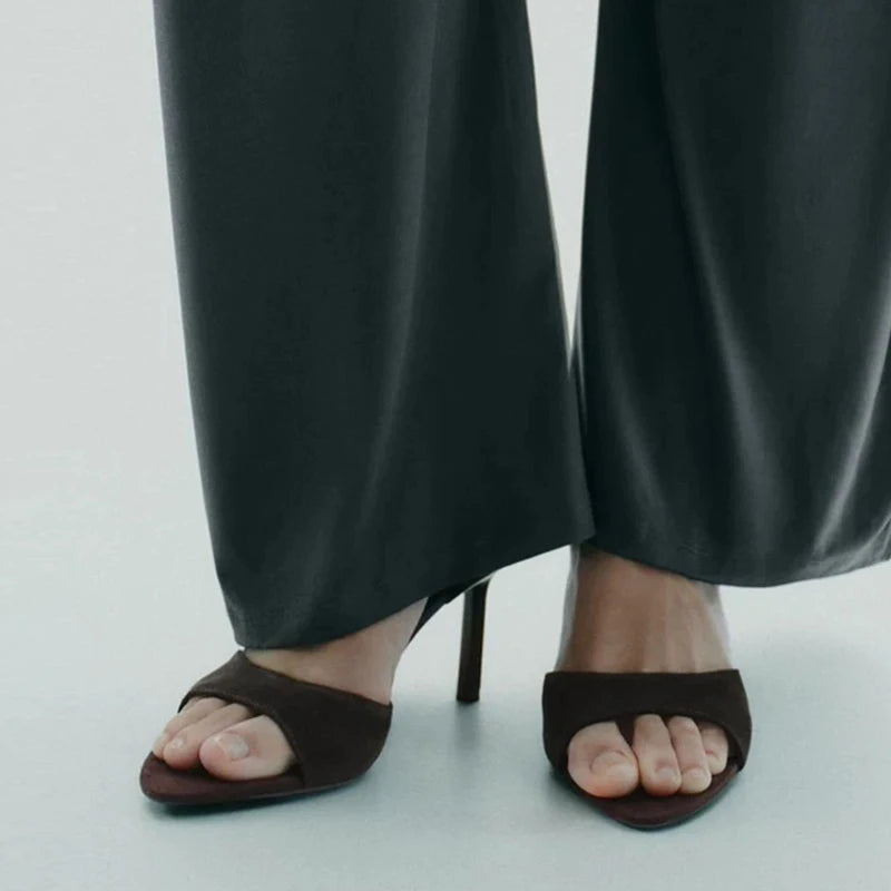 Amelie Suede Mule Slide