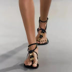 Fleur Ankle-Strap Flat Sandal