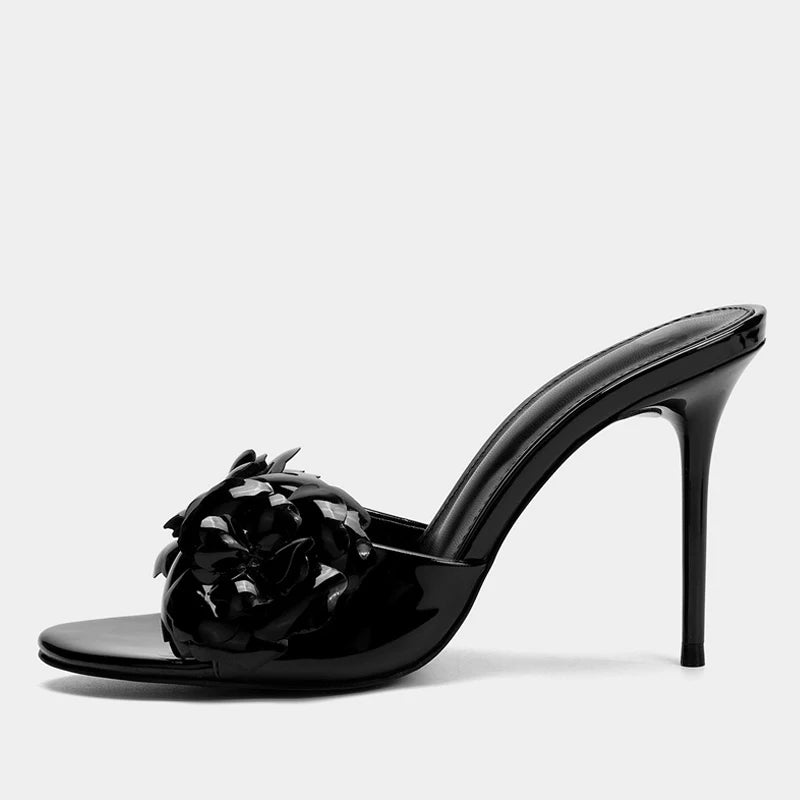 Margaux Patent Leather Heeled Sandal