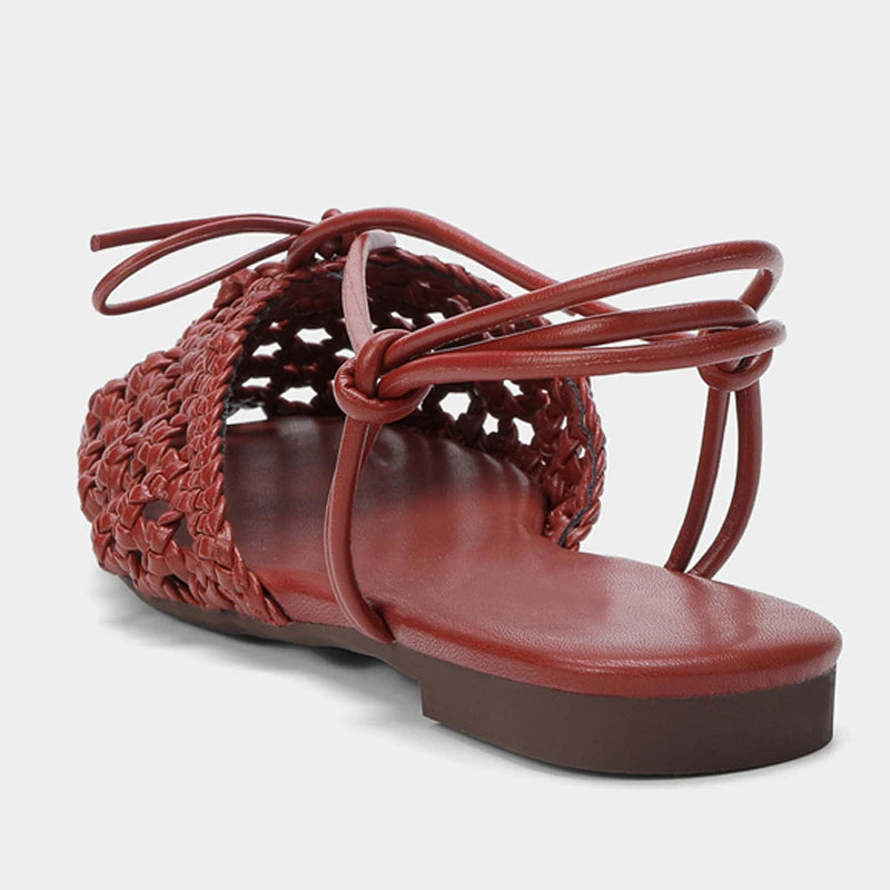 Harlow Woven Mesh Flat Sandal