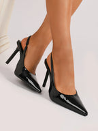 Clementine Patent Leather Stiletto Pump