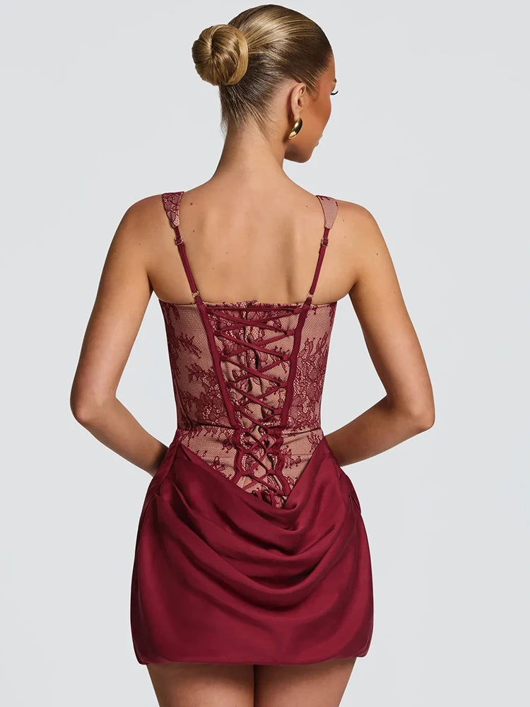 Madigan Lace Corset Mini Dress
