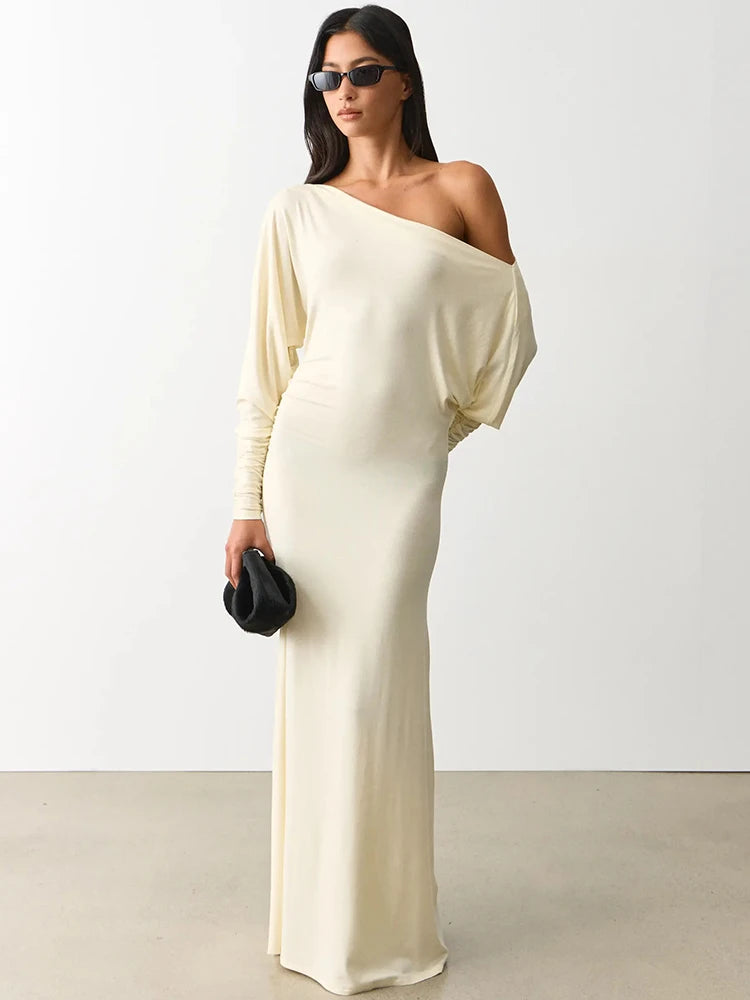 Paloma Off-Shoulder Batwing Maxi Dress