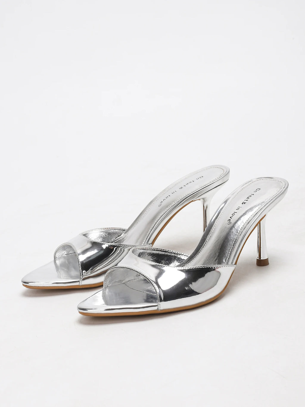 Dauphine Metallic Strap Heeled Sandal