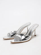 Dauphine Metallic Strap Heeled Sandal