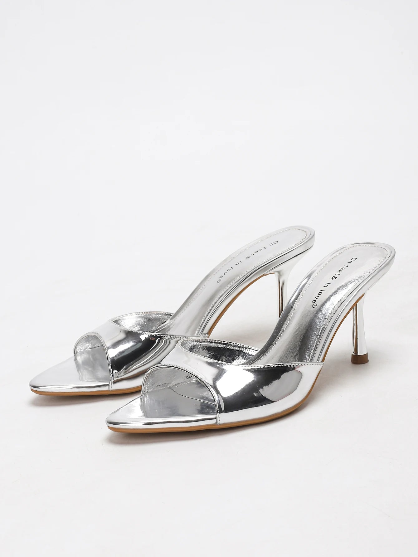 Dauphine Metallic Strap Heeled Sandal