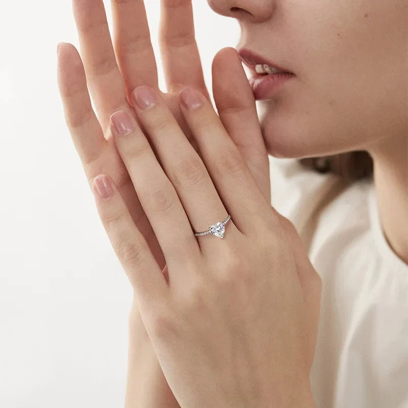 Heart Moissanite Ring – Jules