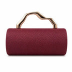 Farrah Straw Barrel Evening Clutch