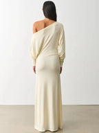 Paloma Off-Shoulder Batwing Maxi Dress